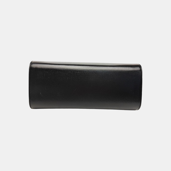 Calfskin Top Handle Bag Black