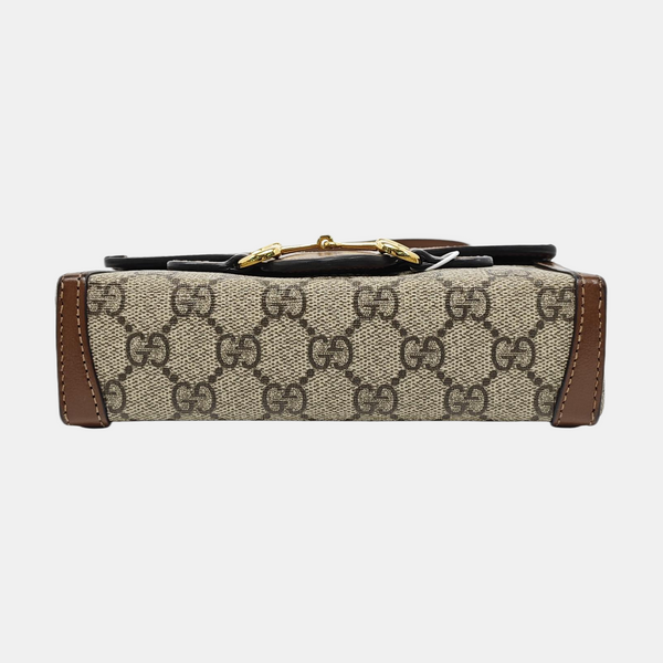 Horsebit 1955 Mini Monogram Coated Canvas Beige