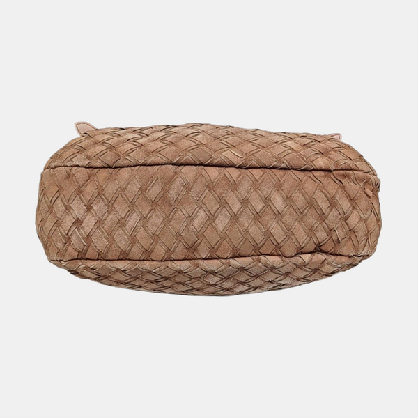 Suede Shoulder Bag Beige