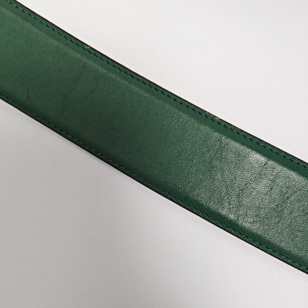 Leather Belt Green