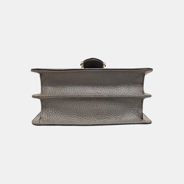 Interlocking G Small Calfskin Gray