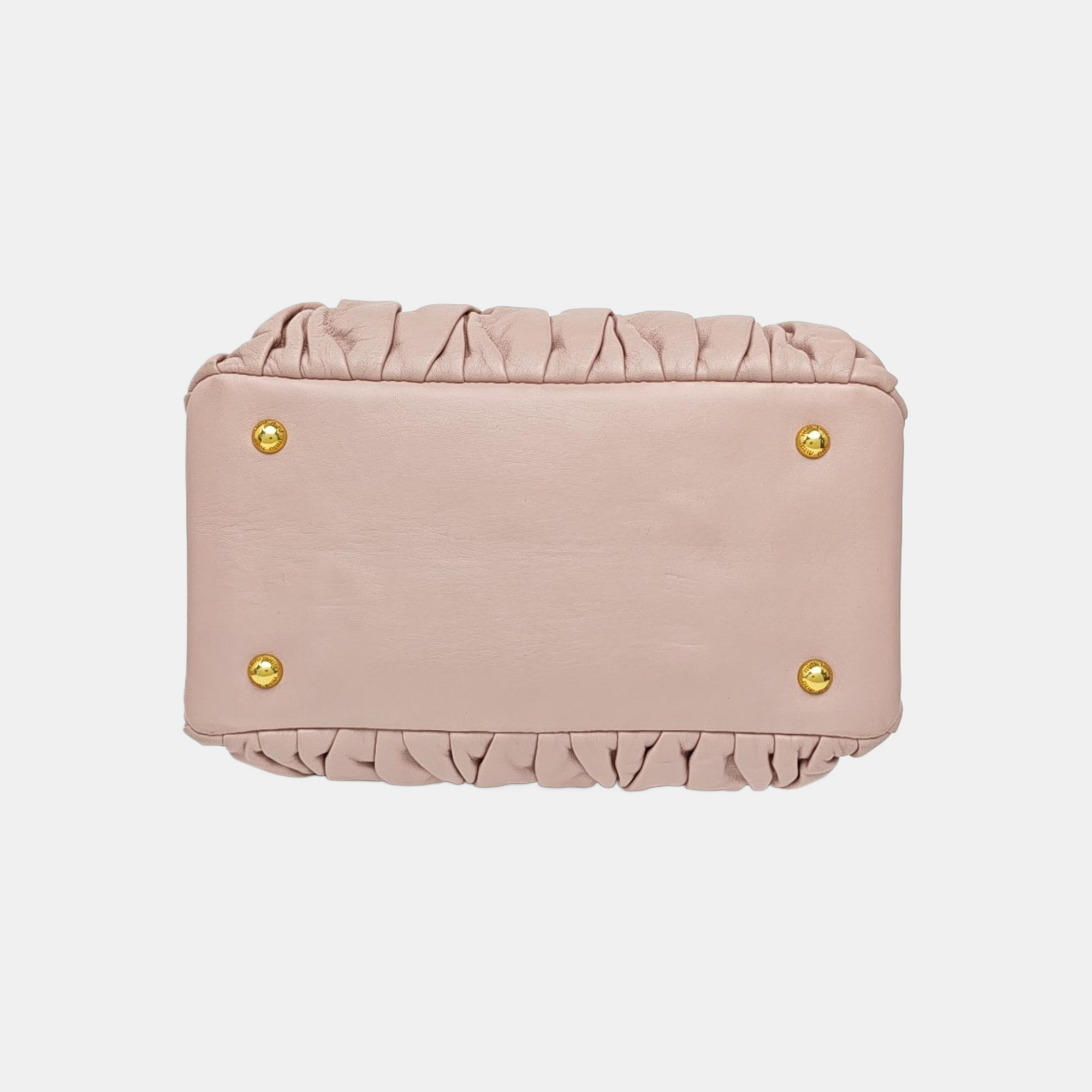 Quilted Lambskin Tote Bag Pink