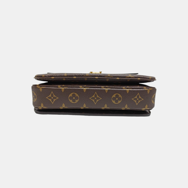 MÉTIS MM Monogram Coated Canvas Brown
