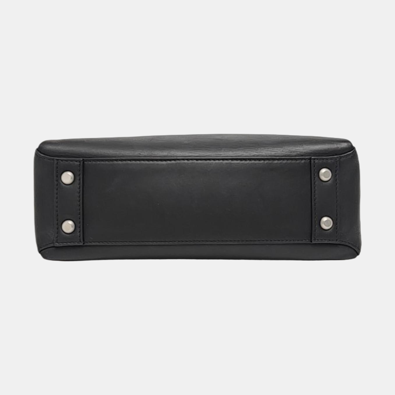Piazza Small Calfskin Black