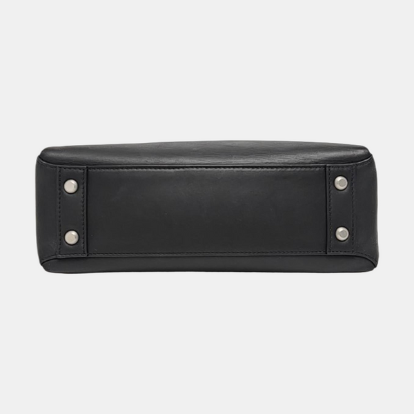 Piazza Small Calfskin Black