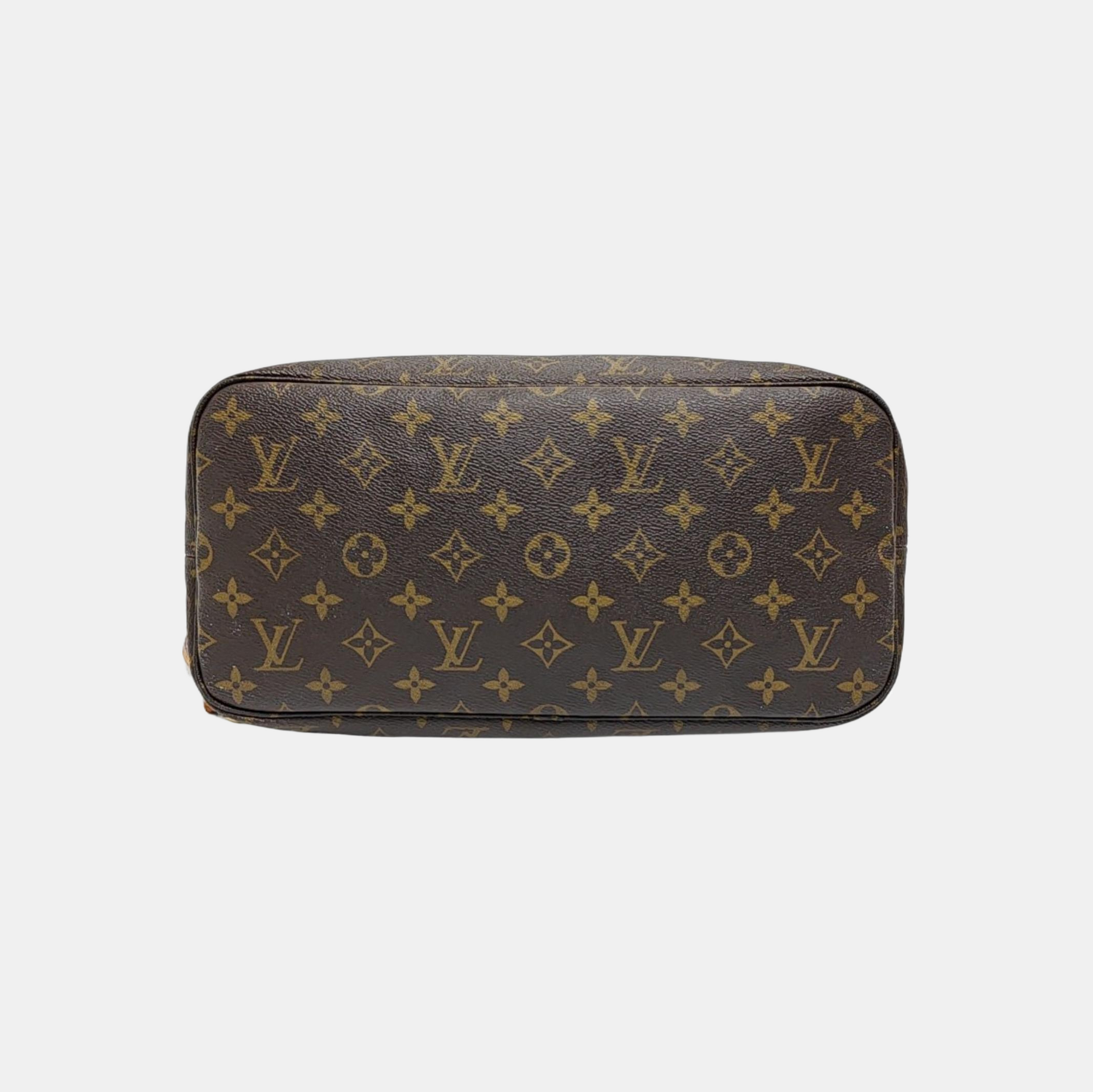 NEVERFULL MM Monogram Coated Canvas Brown