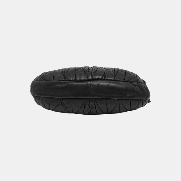 Miu Coffer Quilted Lambskin Black