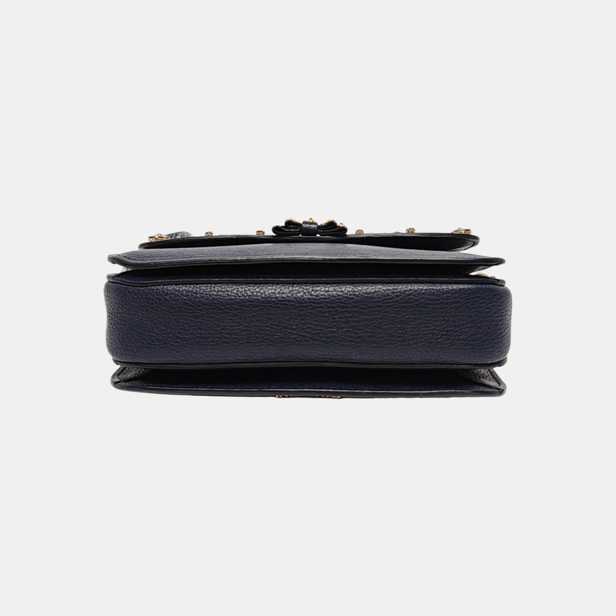 Calfskin Shoulder Bag Blue