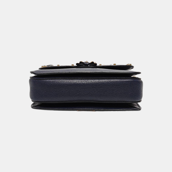 Calfskin Shoulder Bag Blue