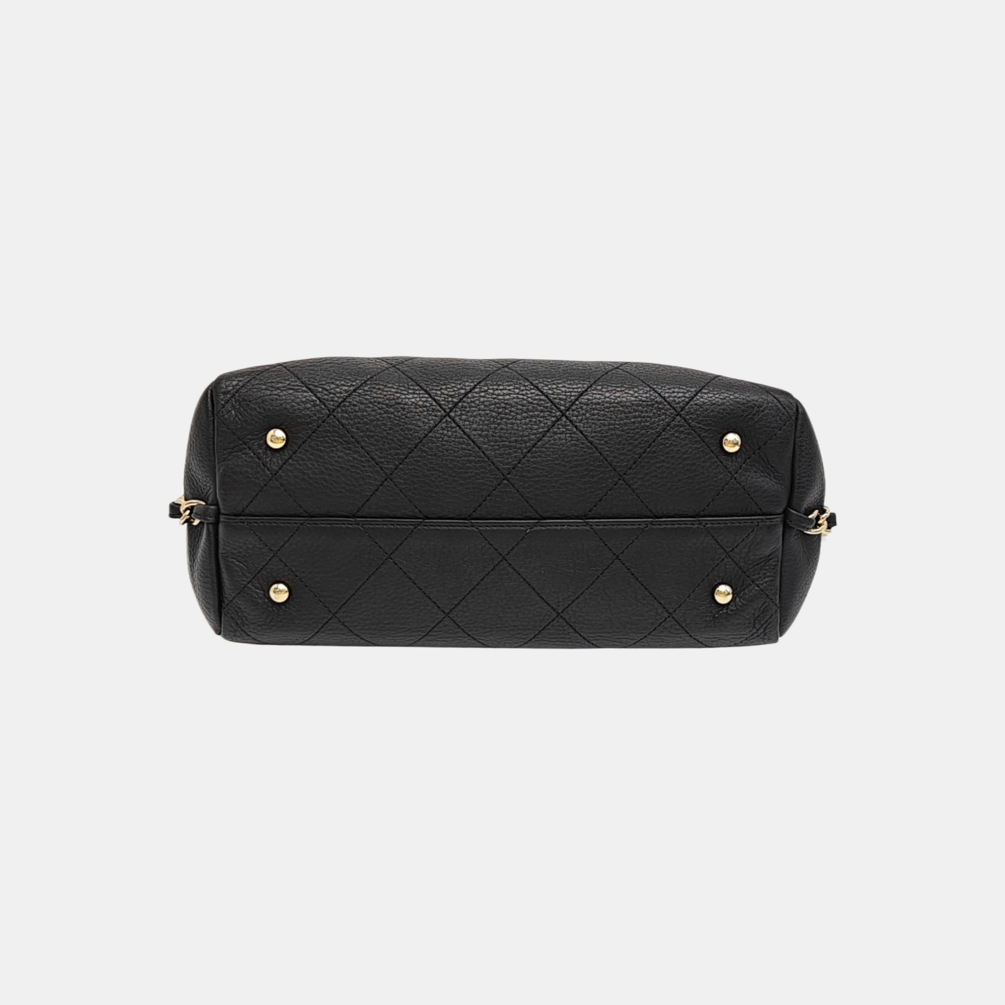 BOWLING Quilted Calfskin Black