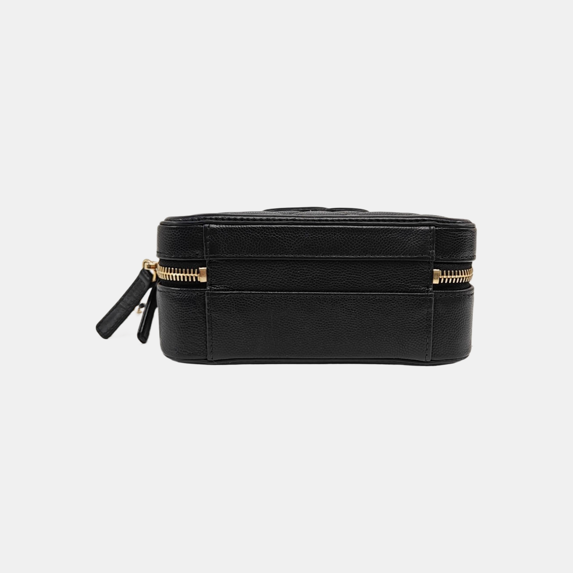 FILIGREE Small Quilted Grained Calfskin Black