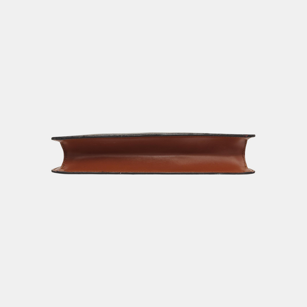 Monogram Coated Canvas Clutch Brown