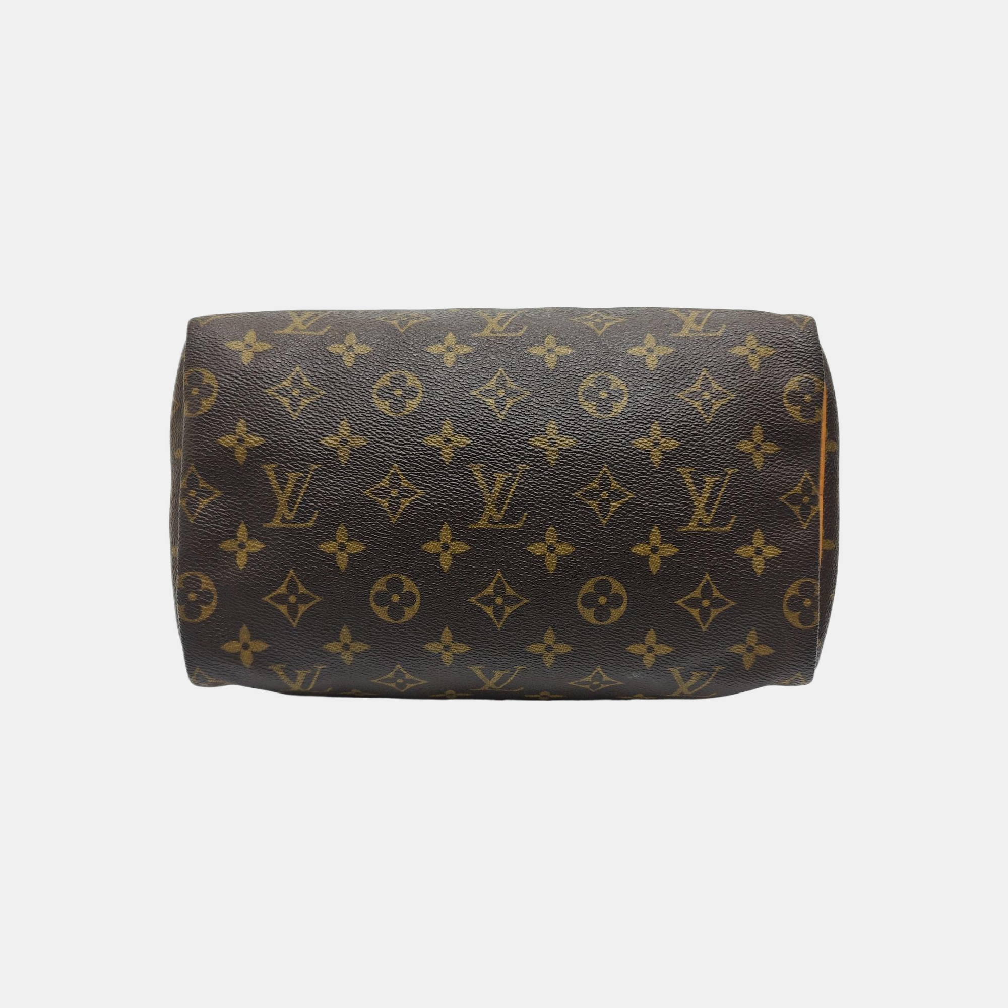 SPEEDY 25 Monogram Coated Canvas Brown