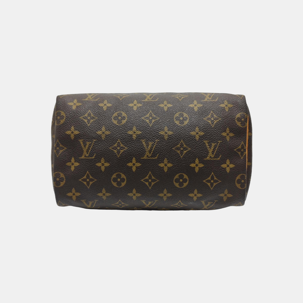 SPEEDY 25 Monogram Coated Canvas Brown