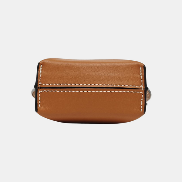 Calfskin Shoulder Bag Brown