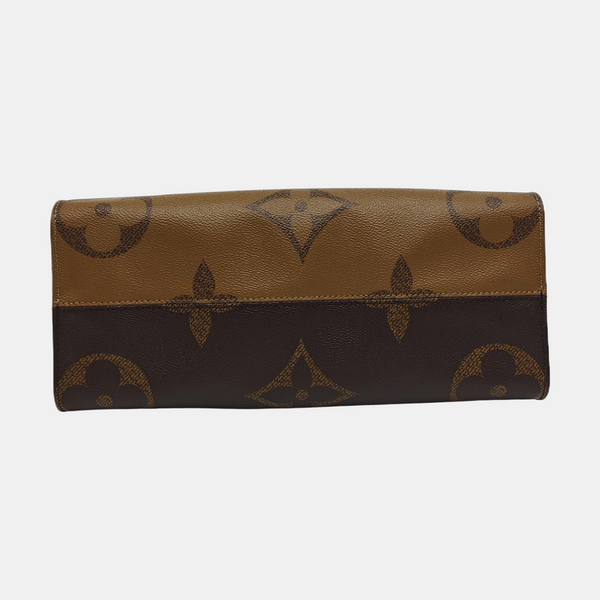 ONTHEGO MM Monogram Coated Canvas Brown