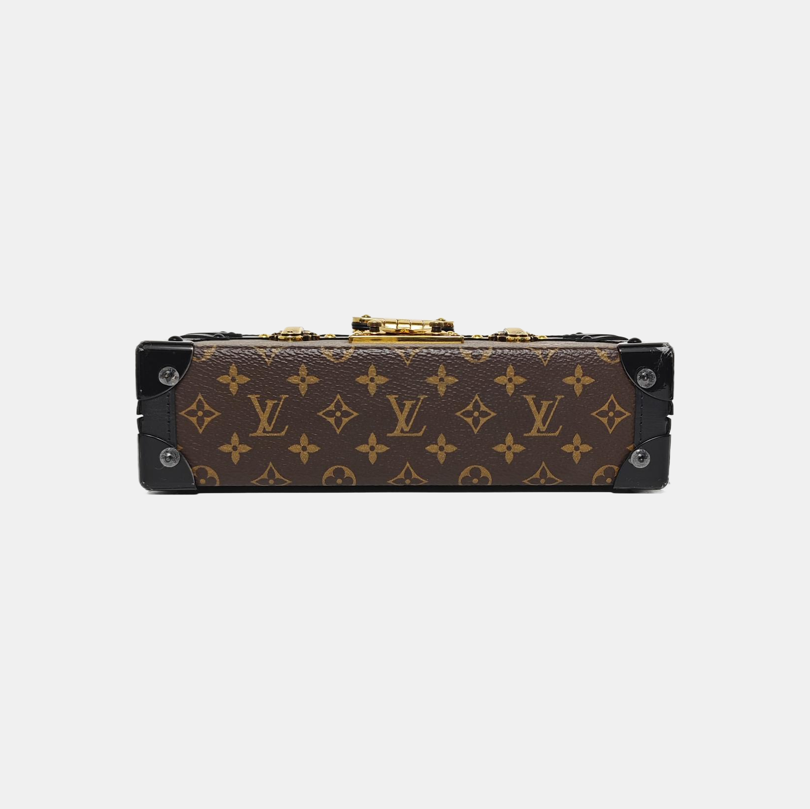 PETITE MALLE Monogram Coated Canvas Brown