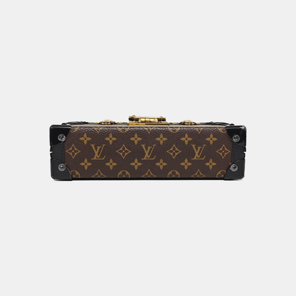 PETITE MALLE Monogram Coated Canvas Brown