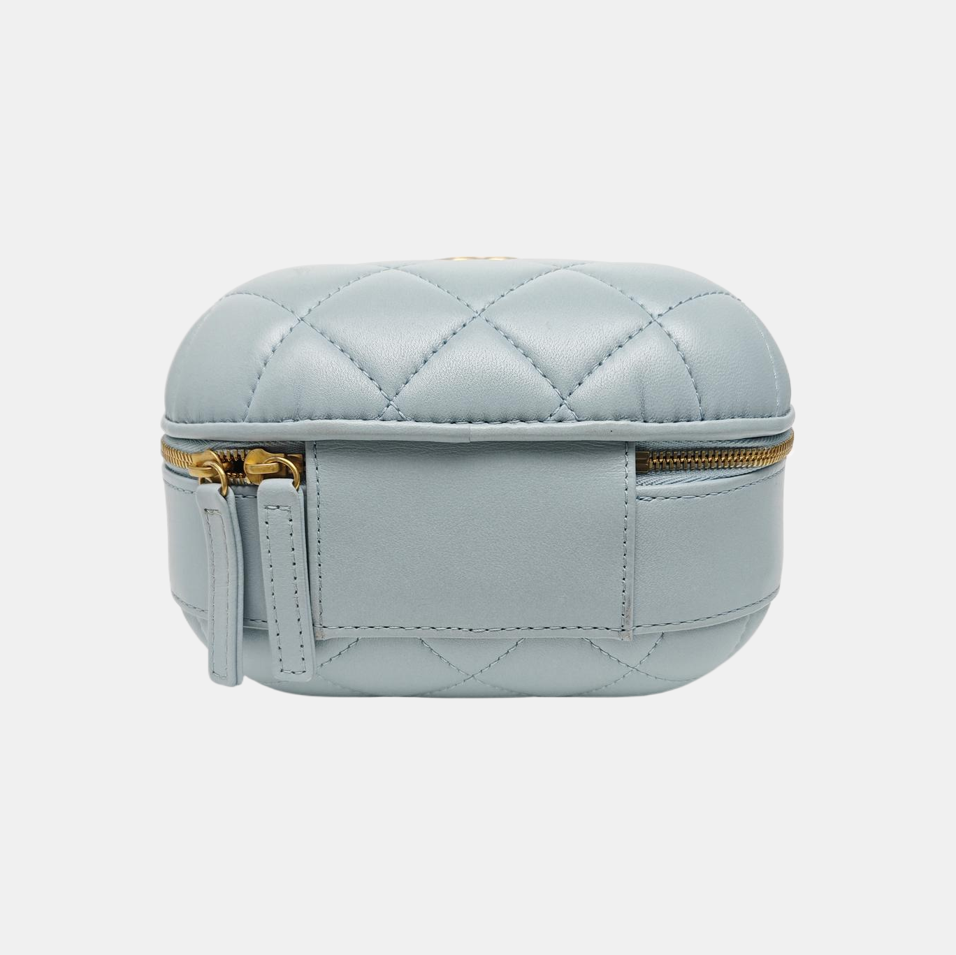 Quilted Lambskin Shoulder Bag Blue