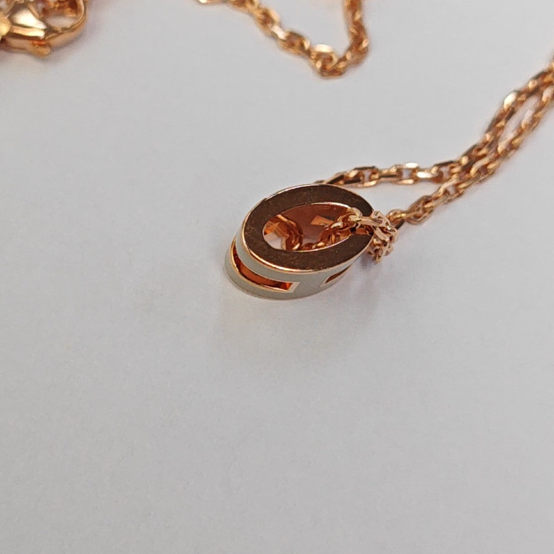 Pop H Metal Rose Gold Necklace