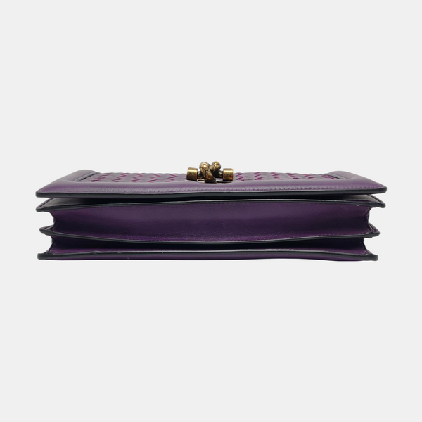Olimpia Knot Lambskin Purple
