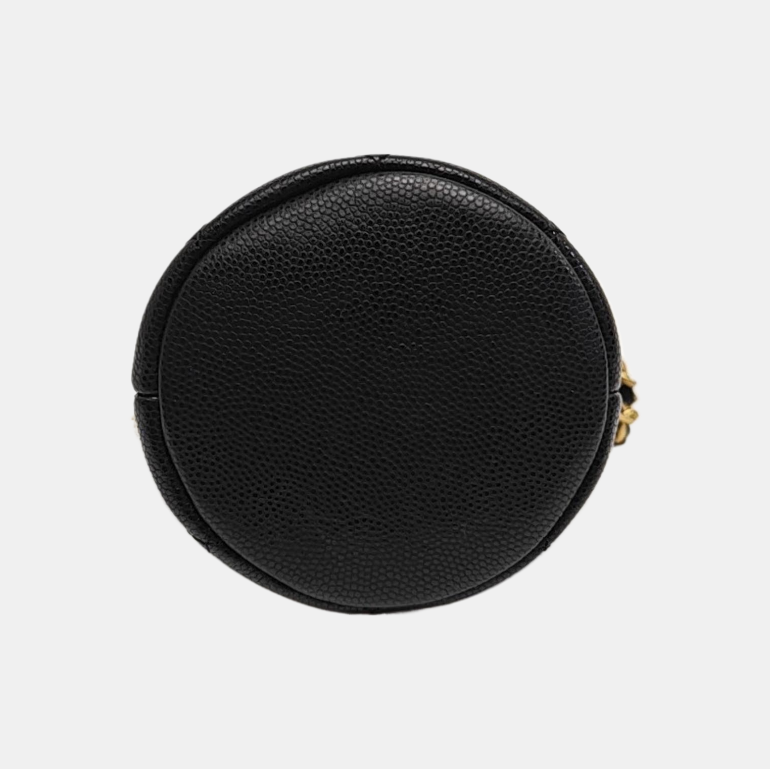22A Mini Quilted Grained Calfskin Black