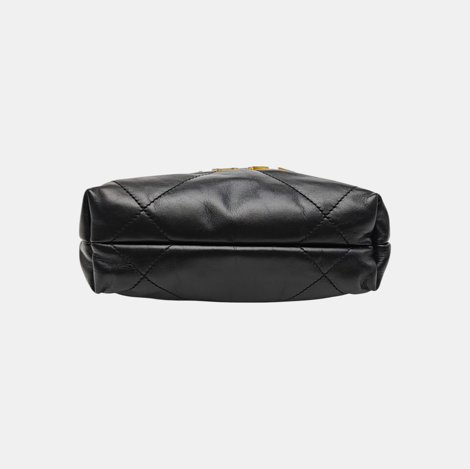 CHANEL 22 Mini Quilted Calfskin Black