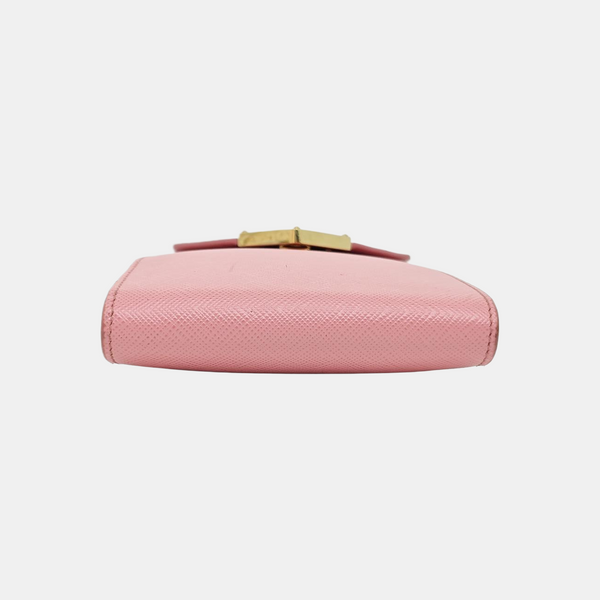 Saffiano Calfskin Shoulder Bag Pink