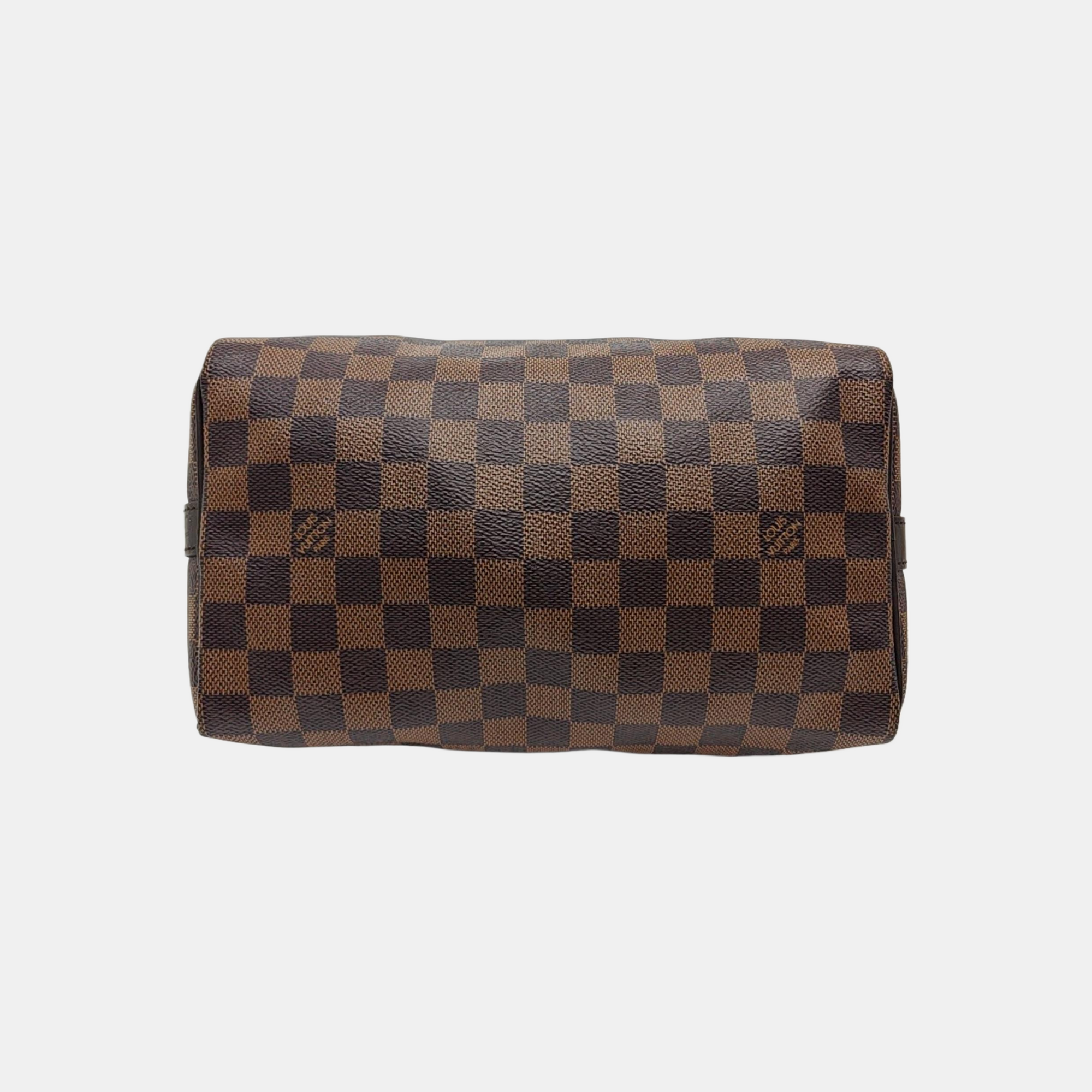 SPEEDY 25 Damier Ebene Coated Canvas Brown