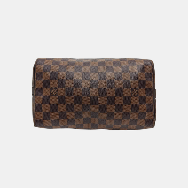 SPEEDY 25 Damier Ebene Coated Canvas Brown