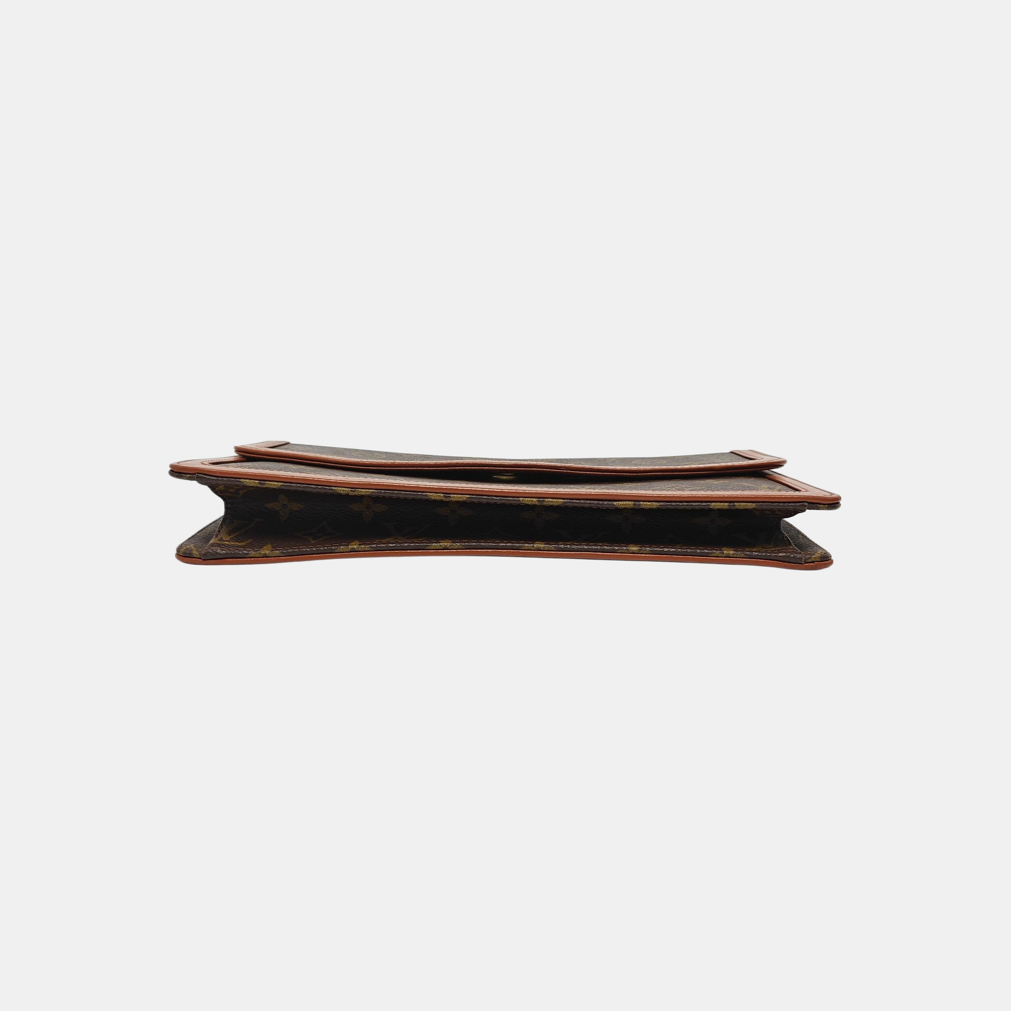 DAME GM Monogram Coated Canvas Brown