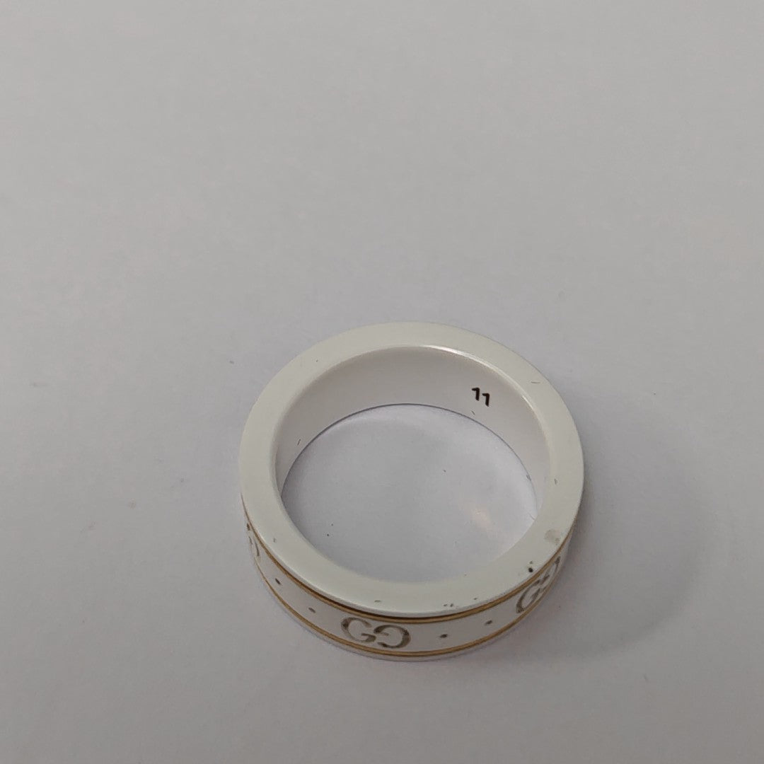 Icon 18k Gold White Ring HK 11