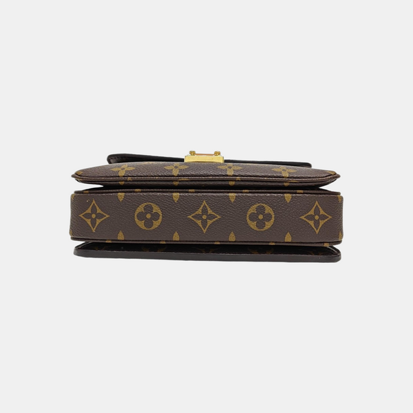 MÉTIS EAST WEST Monogram Coated Canvas Brown