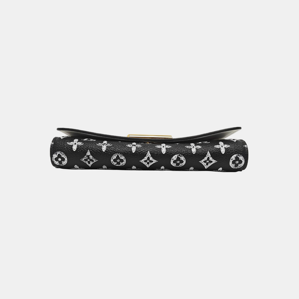 TWIST PM Monogram Coated Canvas Black