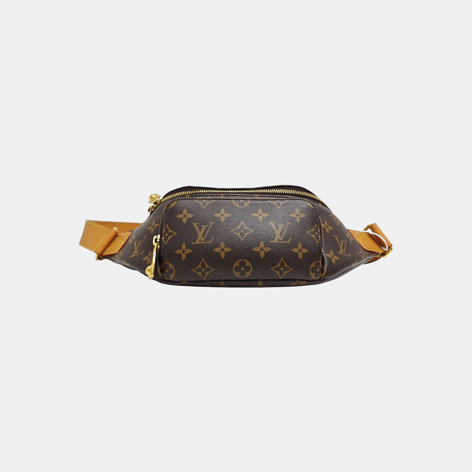 RUSH Monogram Coated Canvas Brown