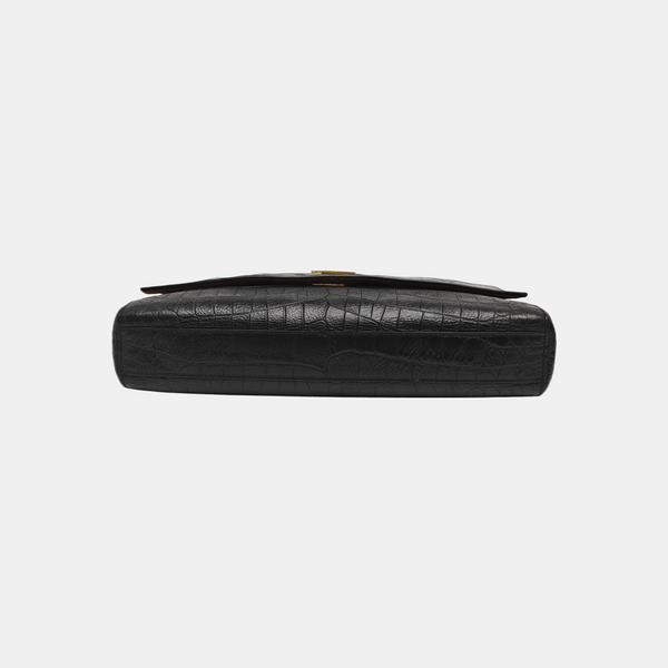 Calfskin Shoulder Bag Black