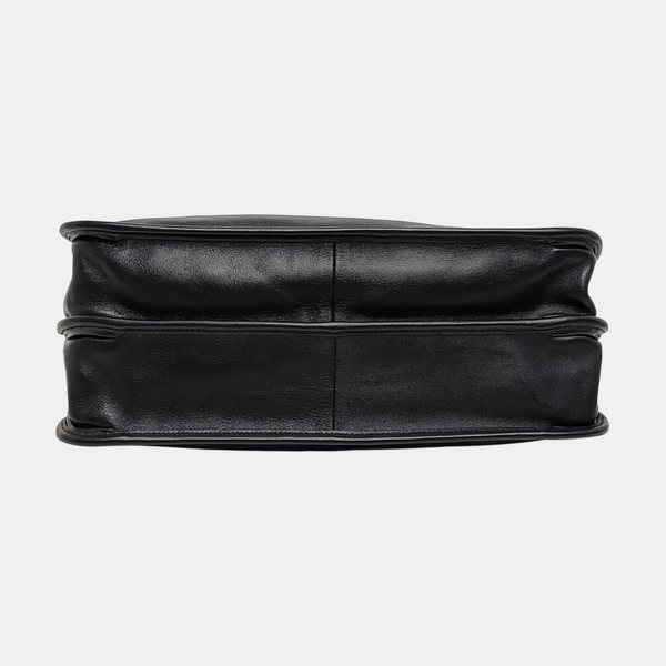Authenticated pre-owned  Horsebit 1955 Medium Calfskin Black - Tote Bag at Looply