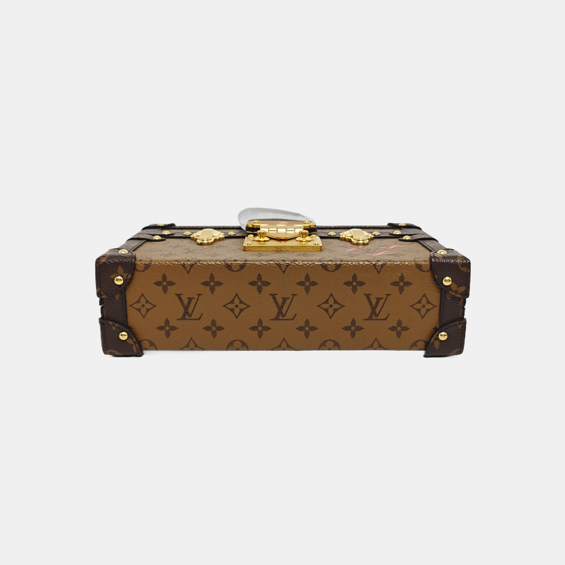 PETITE MALLE Monogram Coated Canvas Brown