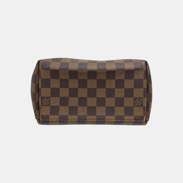CLAPTON Damier Ebene Coated Canvas Brown