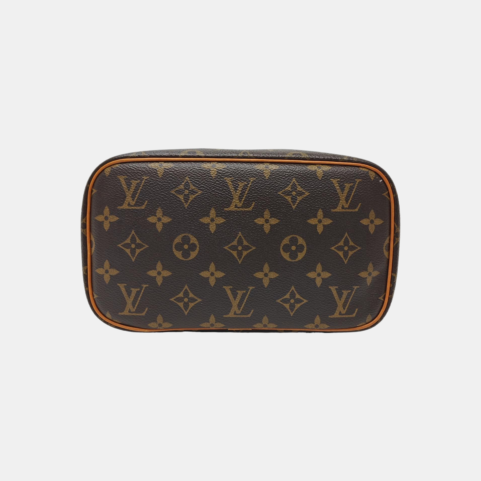 NICE BB Monogram Coated Canvas Brown
