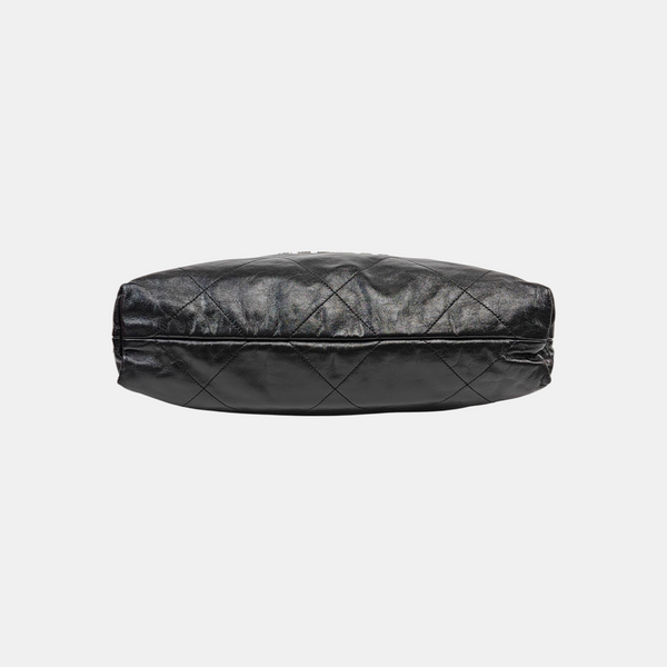 CHANEL 22 Medium Quilted Calfskin Black