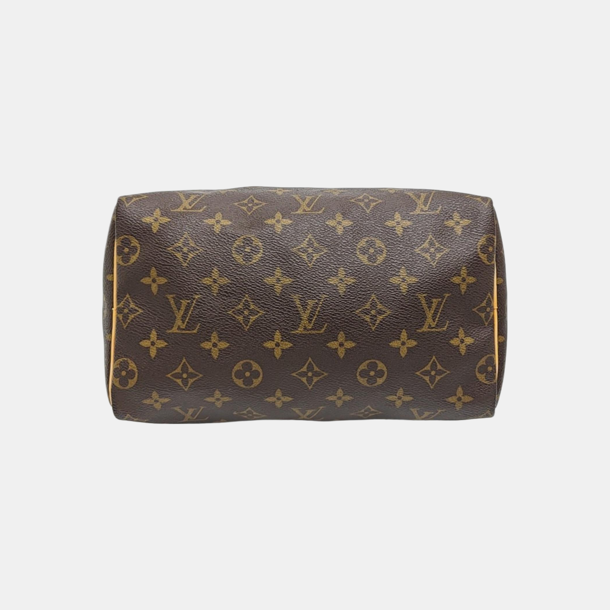 SPEEDY 25 Monogram Coated Canvas Brown