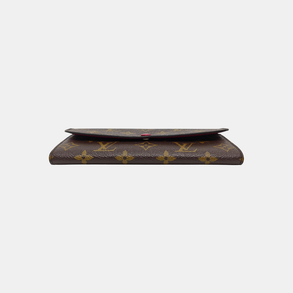 EMILIE Monogram Coated Canvas Brown Wallet