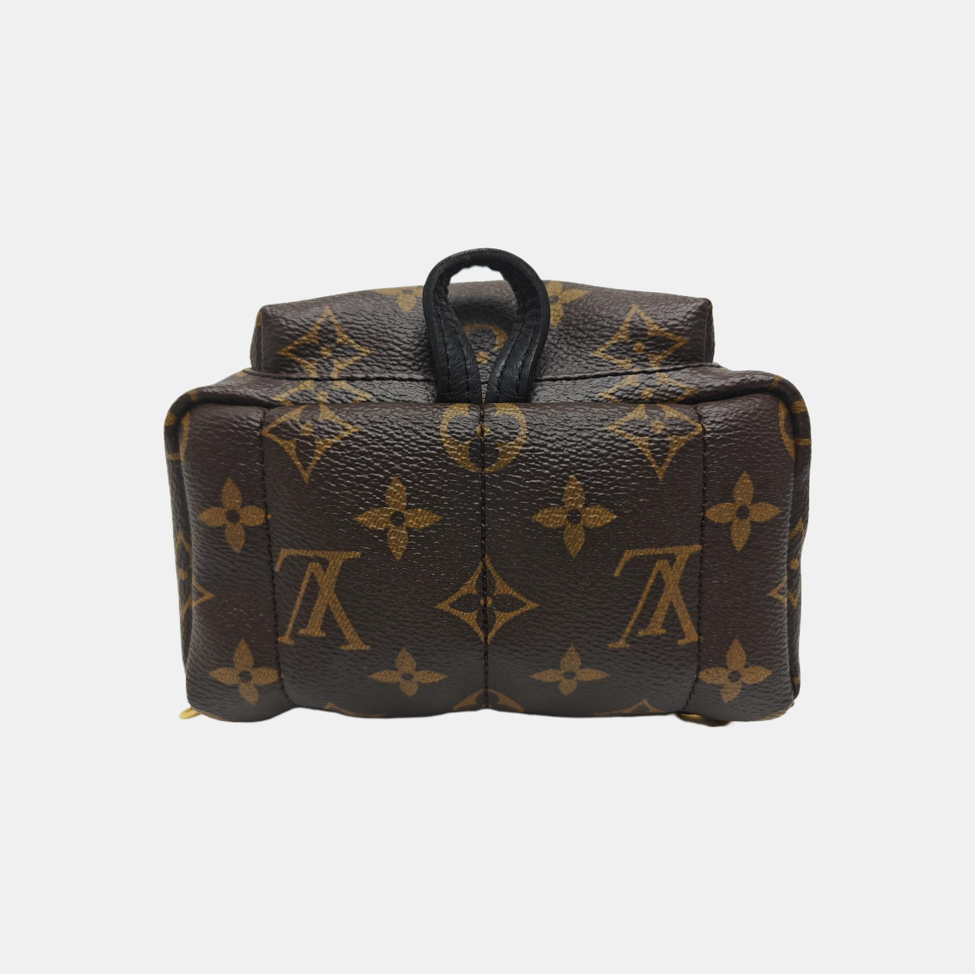 PALM SPRINGS Mini Monogram Coated Canvas Brown