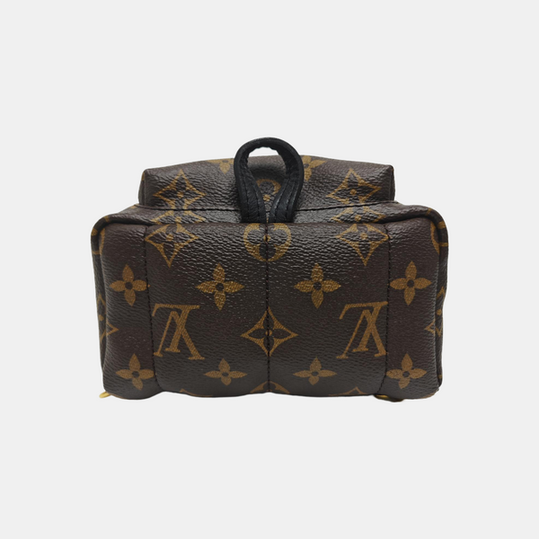 PALM SPRINGS Mini Monogram Coated Canvas Brown