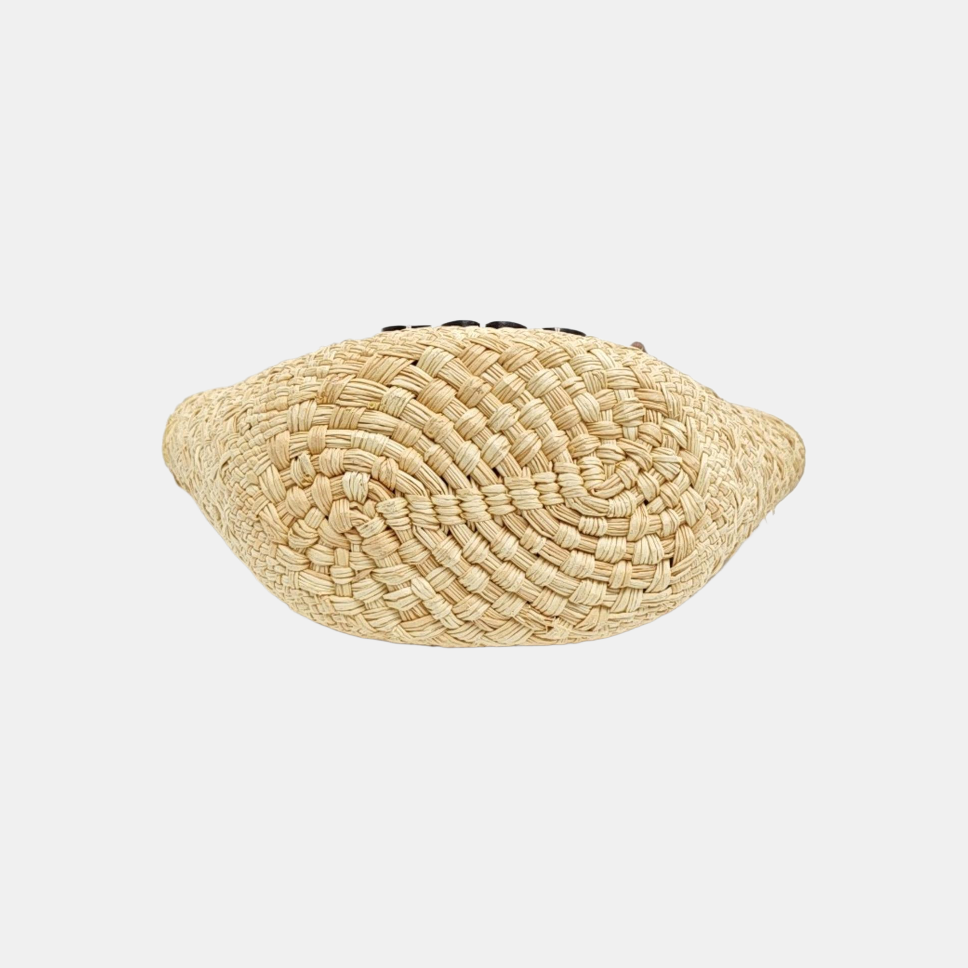 Straw Top Handle Bag Beige