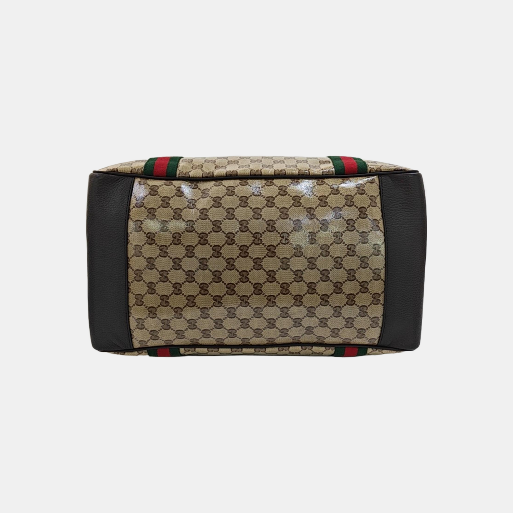Monogram Coated Canvas Tote Bag Beige