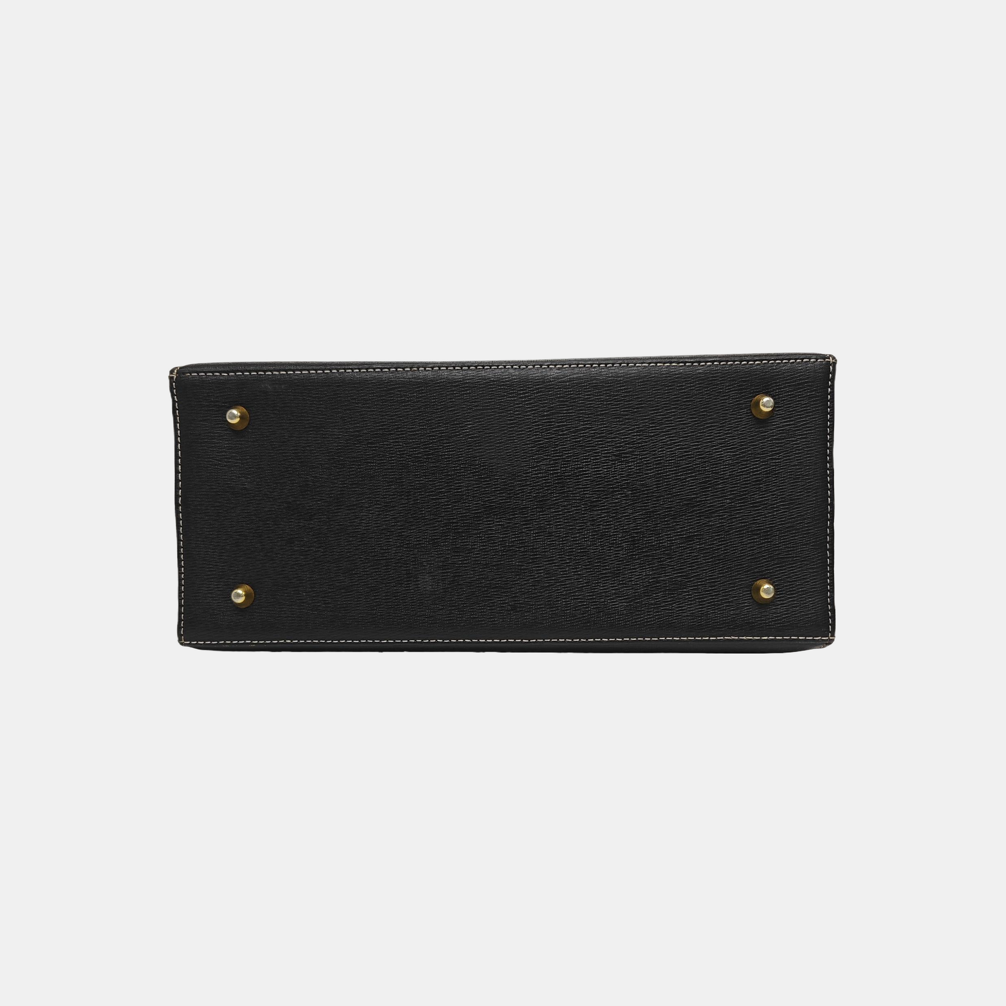 Calfskin Tote Bag Small Black