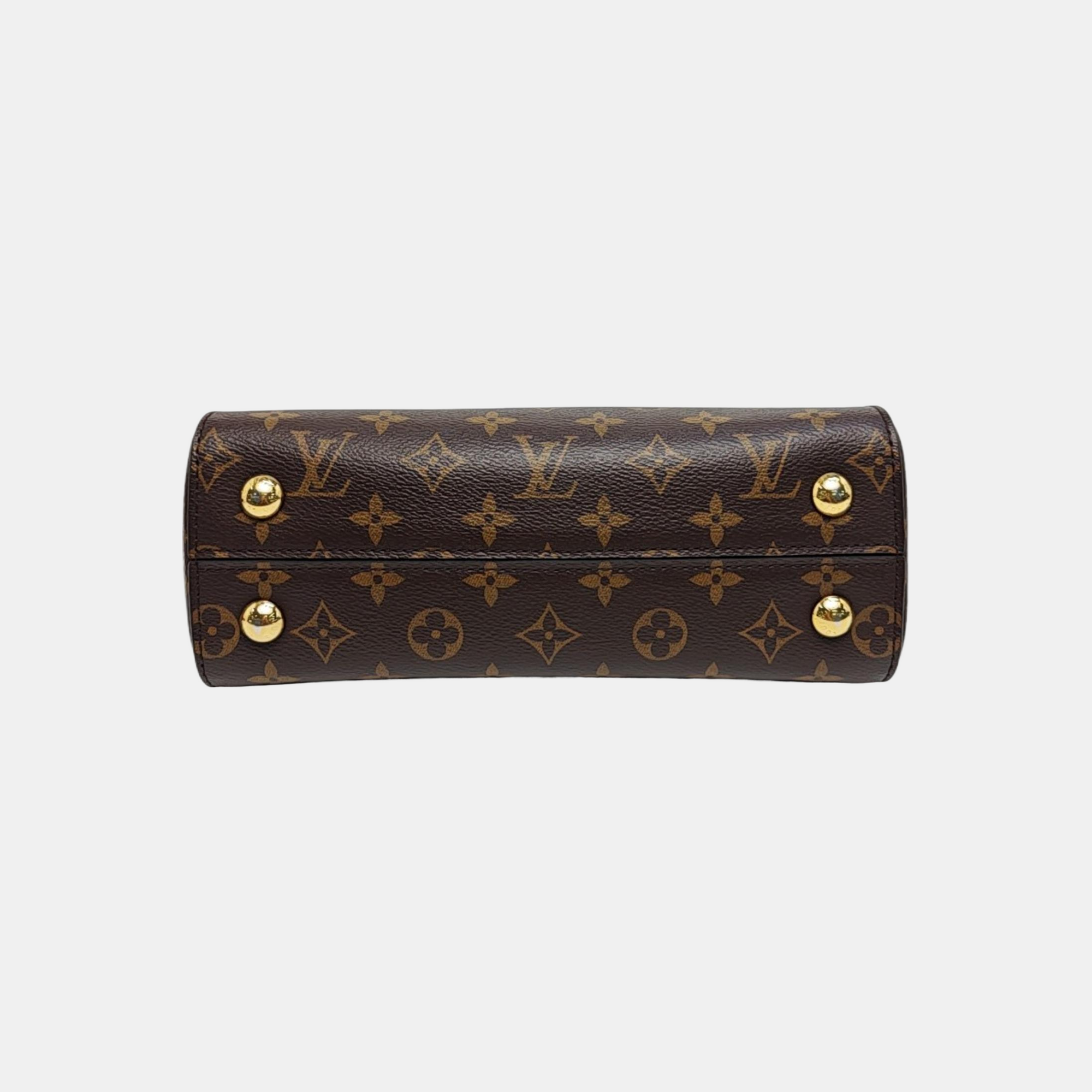 CLUNY PM Monogram Coated Canvas Brown