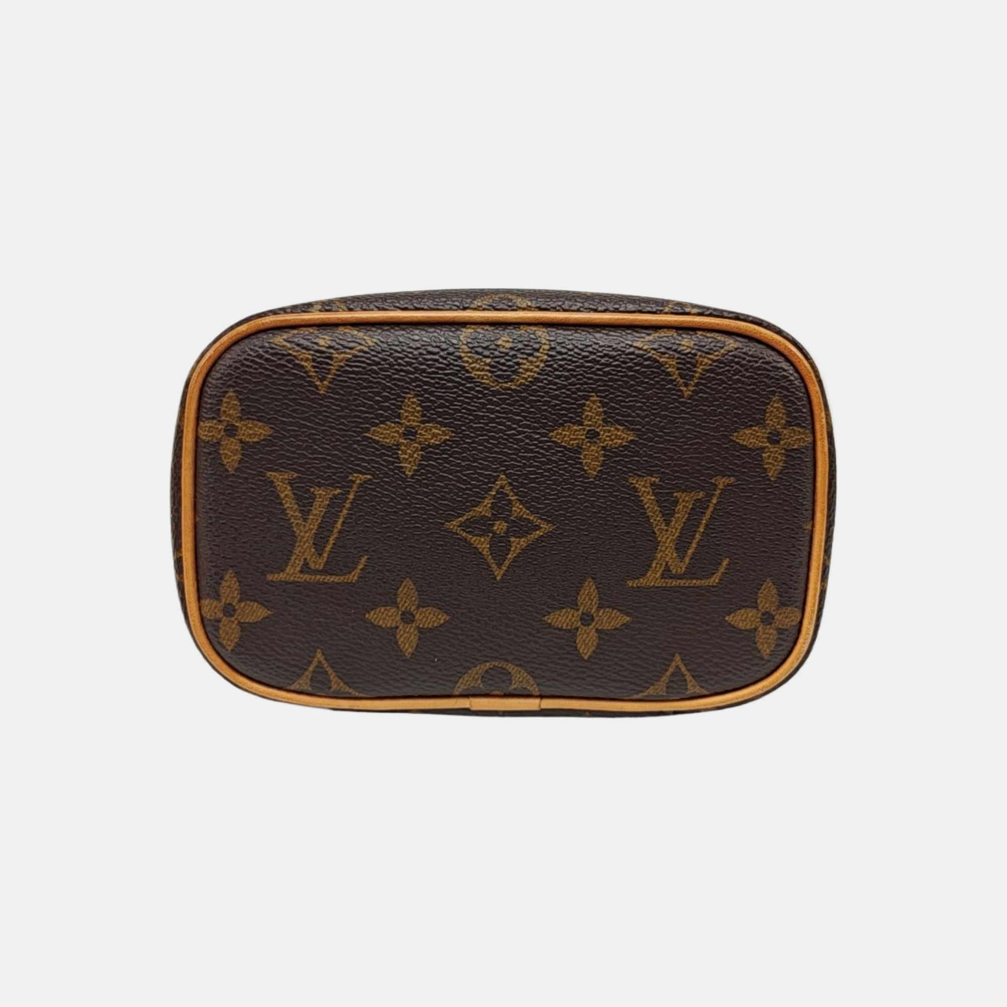 NICE Super Mini Monogram Coated Canvas Brown